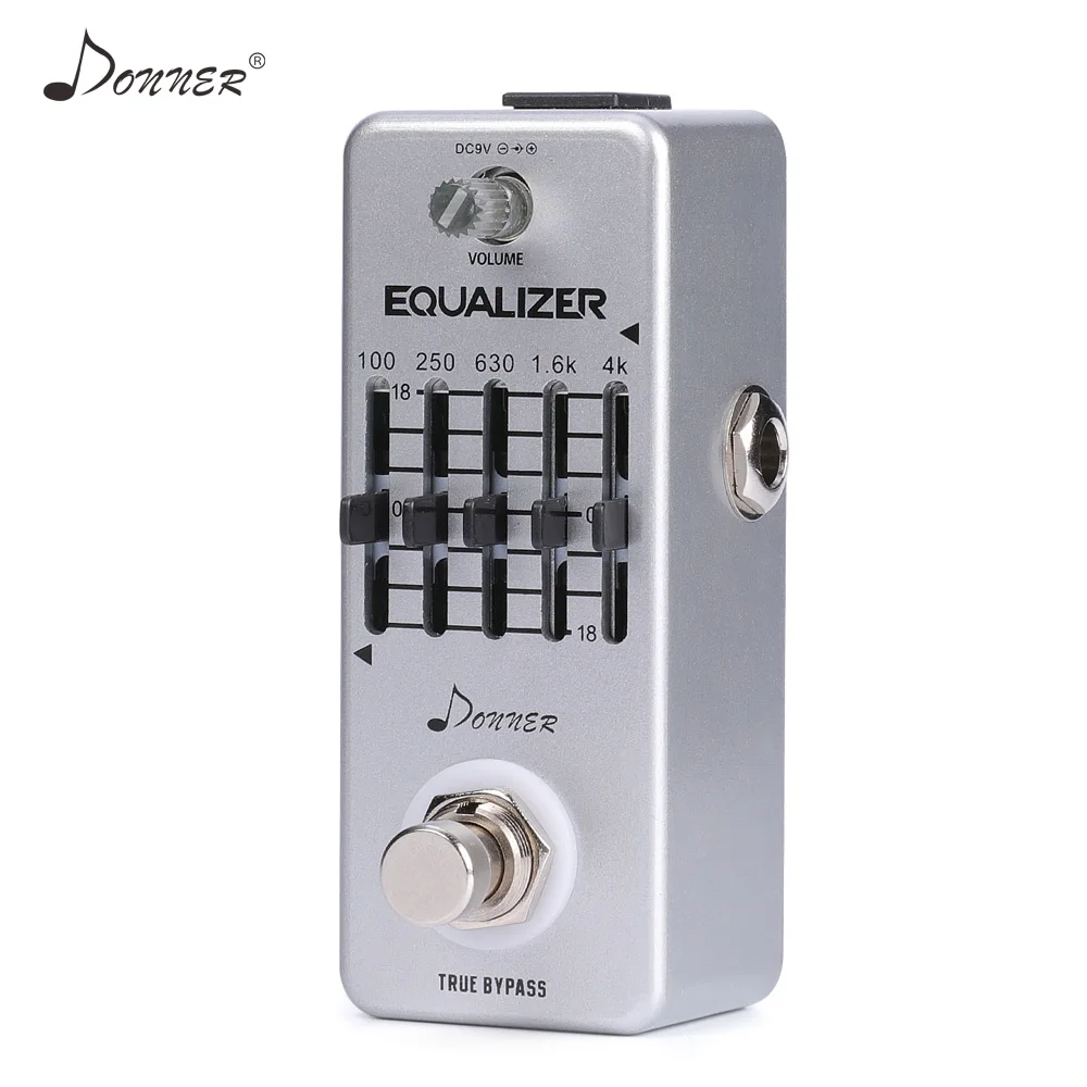 Donner Micro Equalizer Guitar Effect Pedal 5 Band EQ Graphic Electric