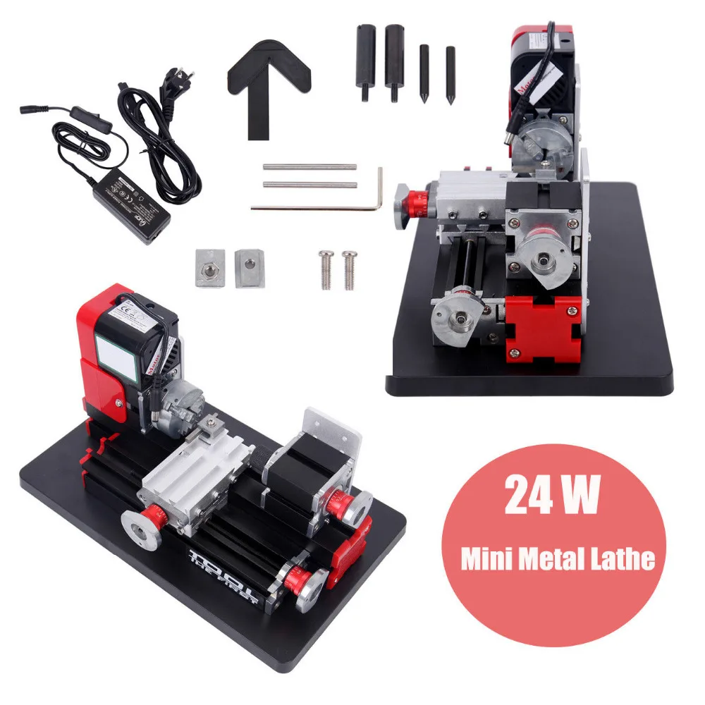 

Drehmaschine DIY Mini DC 12 24W Metal Motorized Lathe Machine Woodworking Power Tool