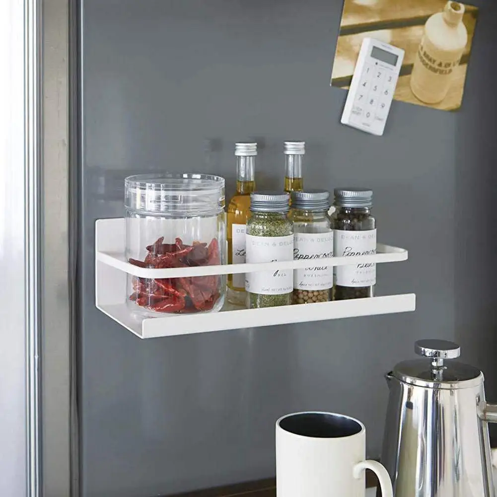 Кухонная стойка для холодильника многофункциональная стойка для хранения пробивная настенная полка аксессуары для ванной комнаты бутылки для специй держатель