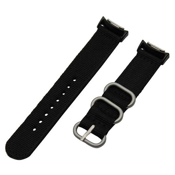 Нейлоновый ремешок для часов с адаптерами для samsung gear S2 SM-R720/R730, ремешок для часов Zulu, тканевый ремешок на запястье, браслет, черный, коричневый - Цвет ремешка: Black