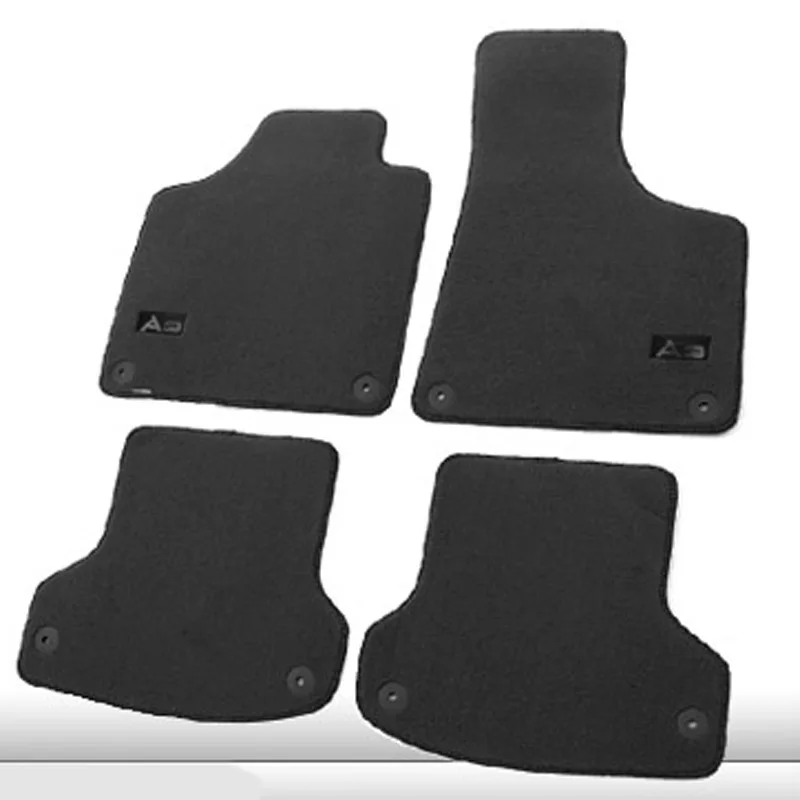 Savanini 5pcs Premium Fabric Nylon Washable Car Floor Mats Carpet For
