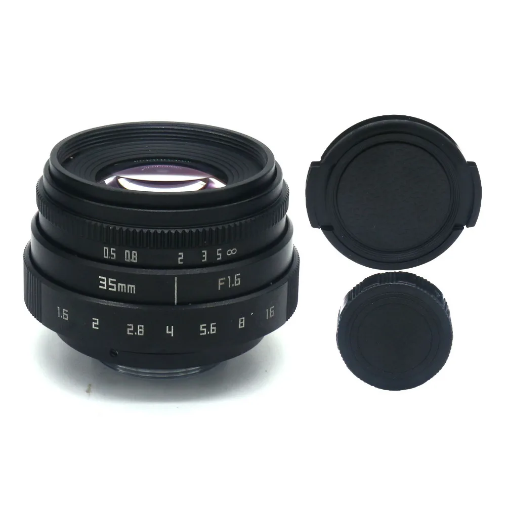 Новый для fujian 35 мм f1.6 C крепление объектив камеры видеонаблюдения II + сумка 37 УФ