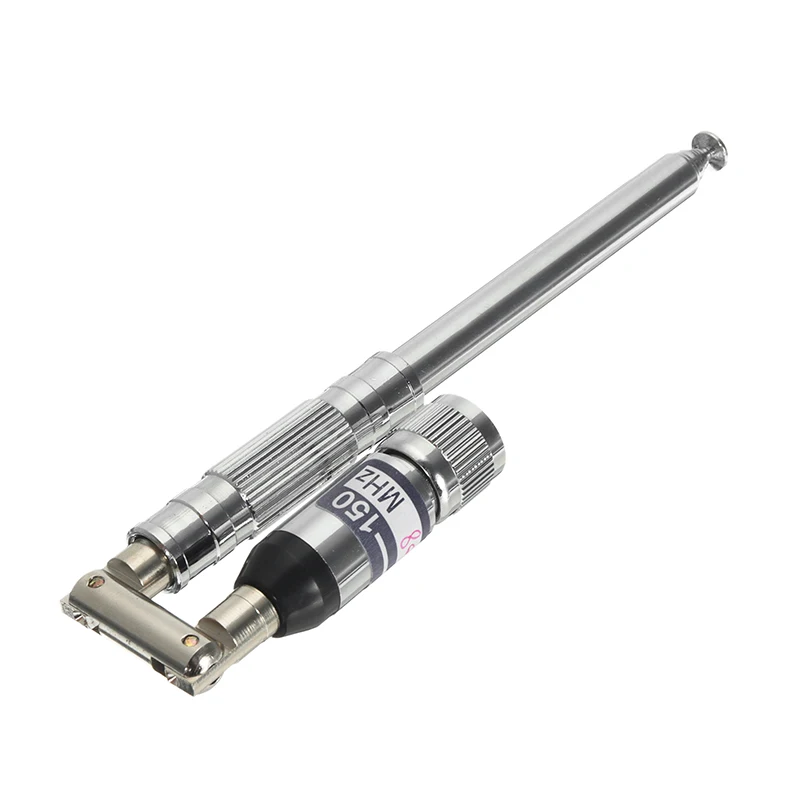 

LEORY 1150mm VHF Radio TNC Antenna Stainless Steel VHF FM Antenna 76-108mhz for FM Radio Transmitter