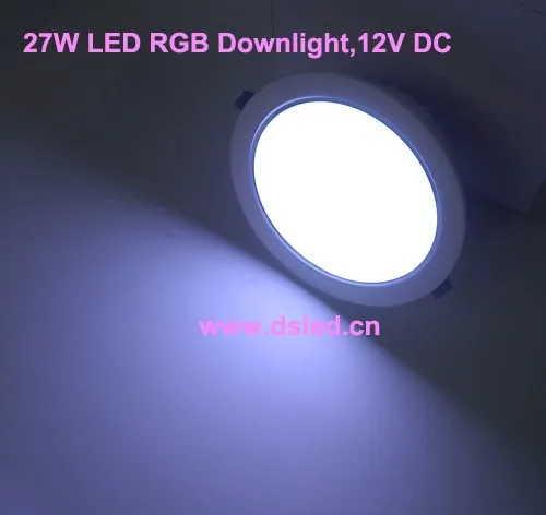 Бесплатная доставка DHL! Новинка! Высокая мощность 27 W светодиодный RGB светильник, светодиодный RGB утопленный свет, DS-CSL-60-27W-RGB, 9*3 W RGB 3in1, 12 В