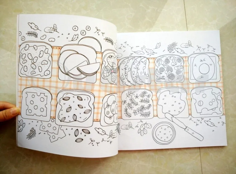 Раскраска и пищевая раскраска для взрослых libros infantiles libros de pintar para adultos livro