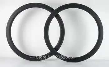 

2pcs Newest lightest 700C 50mm Road/Fixed Gear/Track bicycle matts 3K twill full carbon fibre bike wheels tubular rims Free ship