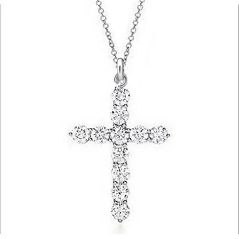 

2019 925 jewelry necklaces women Cut jewelry loss silver crystal pendant bijoux en argent woman necklaces jewellery At a