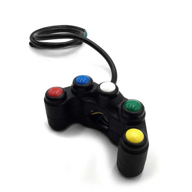 5 button Motorcycle switch/switches button 7/8 22mm handlebar /lights /on-off button waterproof
