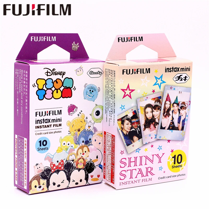 Фотобумага Fujifilm 20 листов Instax Mini TSUM + SHINY STAR для фотокамер 8 7s 25 50s 90 9 SP-1 SP-2 |
