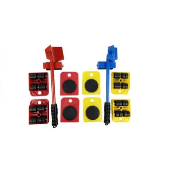 

Durable Furniture Moving System With Lifter Tool And 4 Wheels Furniture Moving Heavy Stuffs Moving Tool Home Utilities