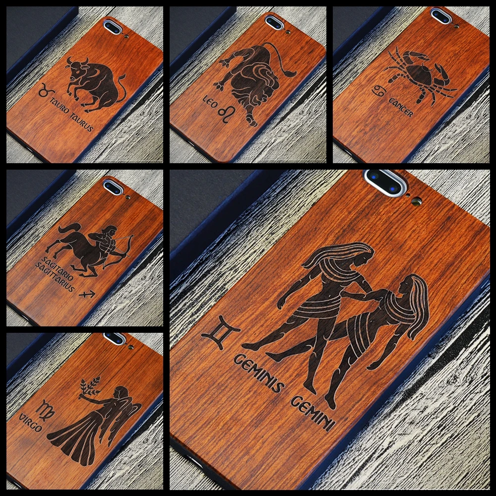 Чехол из натурального дерева в стиле ретро для Apple iPhone 5 5S 6 6S 6Plus Plus 7 7Plus|wood case|case