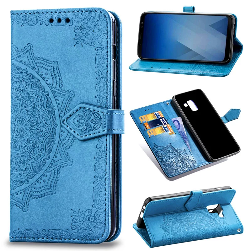 

PU Leather Flip Case For Couque Samsung Galaxy A8 2018 Soft Smartphone Wallet Cover Bag For Samsung A8 Plus 2018 Case A8S Capa