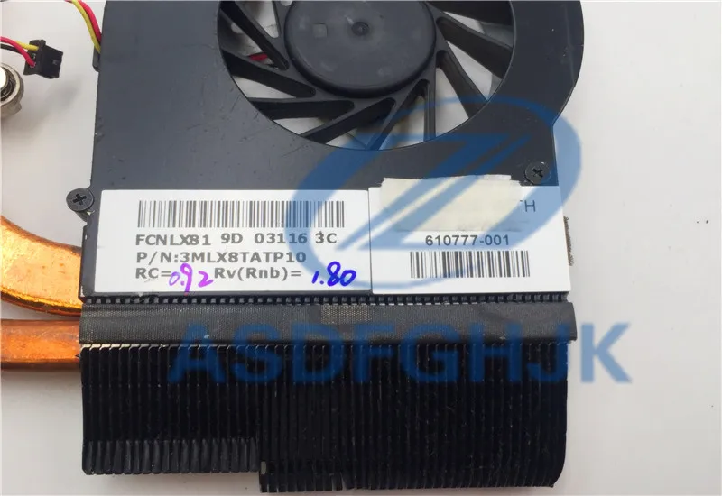 Охладитель для ноутбука HP Pavilion DV6 3000 DV7 Охлаждающий радиатор с вентилятором 631743 001