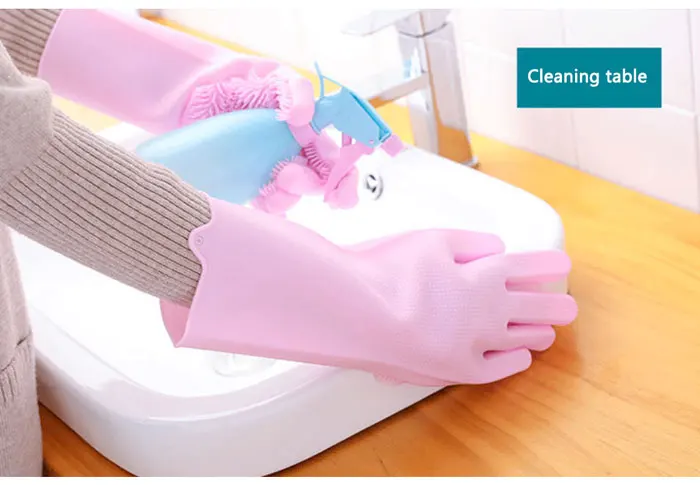 1 пара силиконовые блюда перчатка для чистки кухни мойка для уборки домашних животных перчатки с чистящей щеткой для мытья пищевых продуктов перчатка