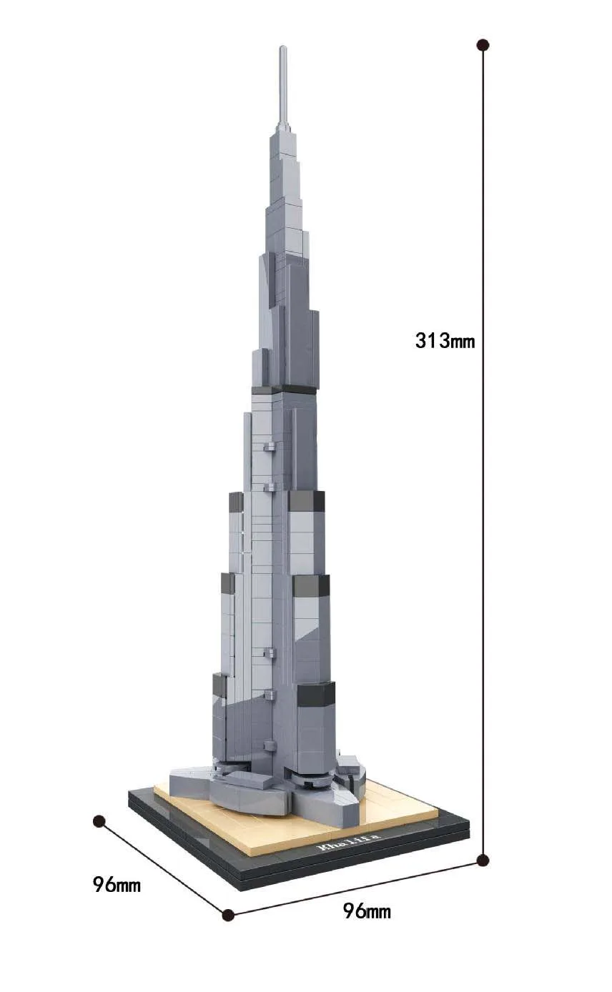 Реплика набор архитектура Burj Khalifa 21031 строительный блок MOC Строительный кирпич игрушка обучающая без оригинальной коробки