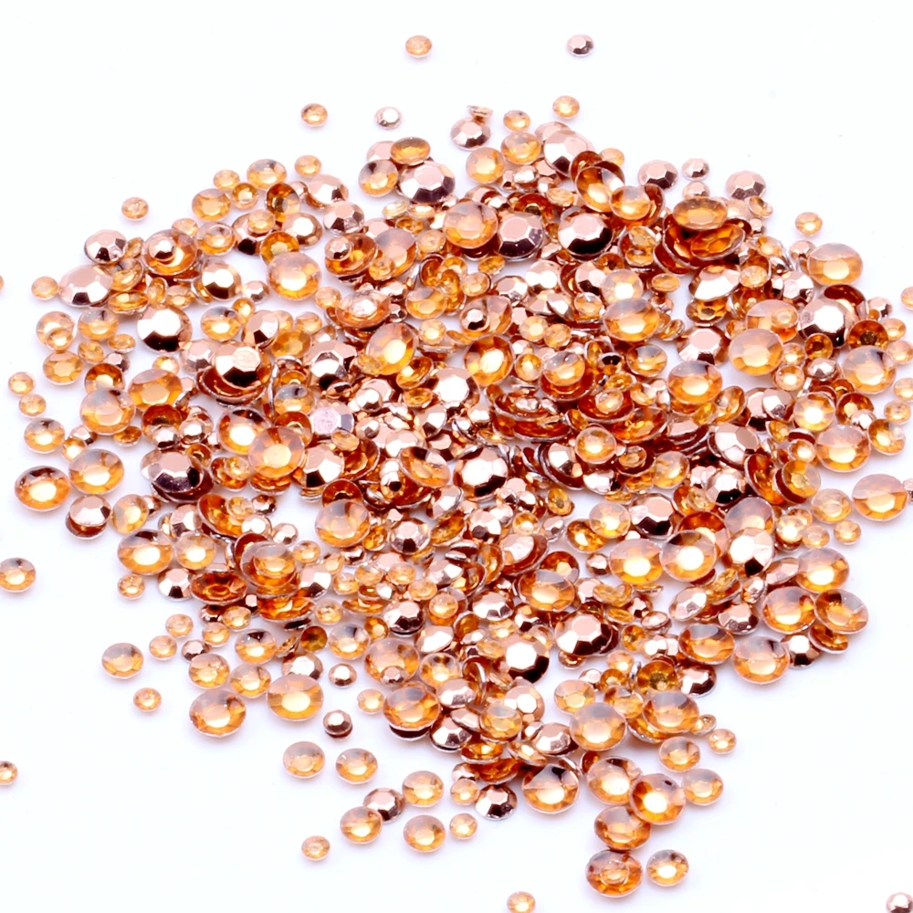 

10g Gold/Copper/Silver Round Flatback Stickers Decorations DIY 3D Nails Art Nail Punk Studs Alloy Stickers