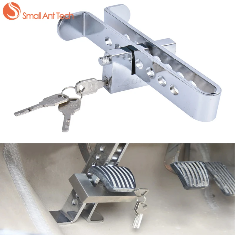 SmallAntTeach Universal Car Burglar Alarm Auto Brake Clutch Pedal Lock High Quality Stainless Steel For Car Alarm System