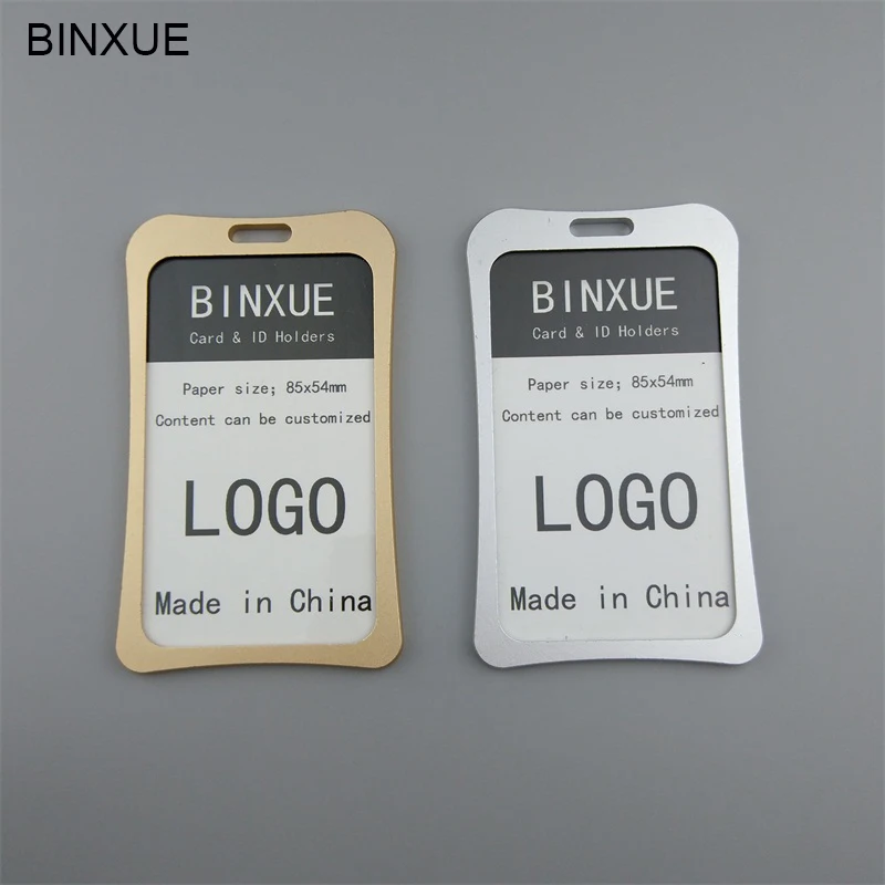 BINXUE Cover card,ID Holder,Work card,identification tag,Aluminium ...