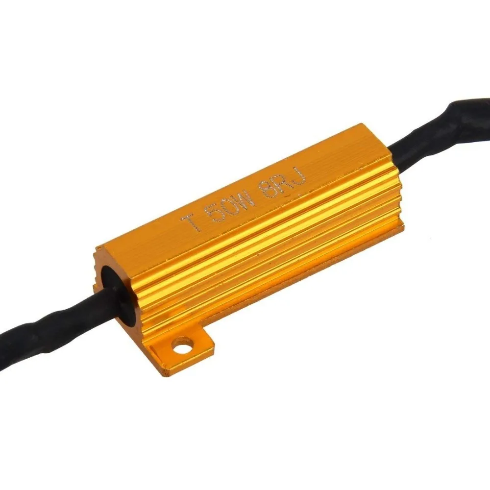 Cancelador de Erro Resistor de Carga do Carro, Decodificador LED, Cancelador de Fiação Livre Canbus, Luz Decodificadora, 50W, H1, H3, H7, H11, 9006, HB3, HB4, H9, H8, H10