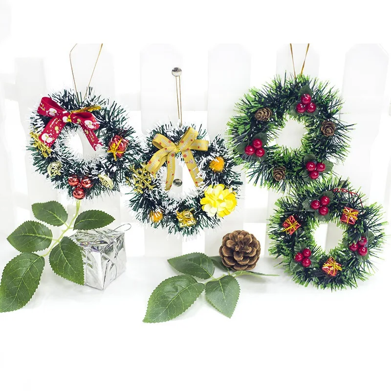 

Snowman Christmas Deer Cloth Art Wreath Rattan Reed Wreath Garland Christmas Decoration Ornaments Party Supplies Home Decor