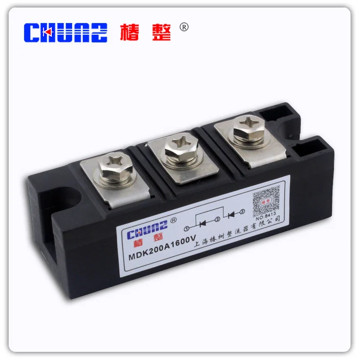 

[BELLA] The common anti photovoltaic diode module parts power station MDK200A1600 - Chunshu rectifier tube --5pcs/lot
