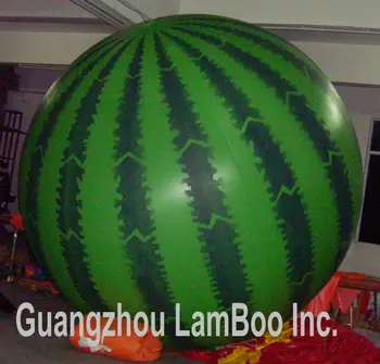 

2 Meters Inflatable Helium Balloon Watermelon Shape for your adverstisement