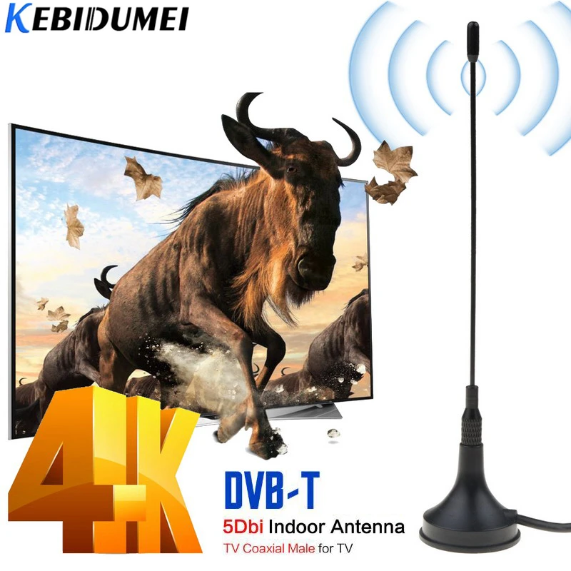 Телевизионная антенна kebidumei DVB T Freeview HD TV 30 дБ внутренняя цифровая фотография для