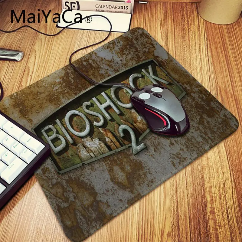 Lock Edge 20x25cm Maiyaca дизайн BioShock игра противоскользящие прочные резиновые компьютерные коврики Блокировка края игровой коврик для клавиатуры - Цвет: Lock Edge 20x25cm