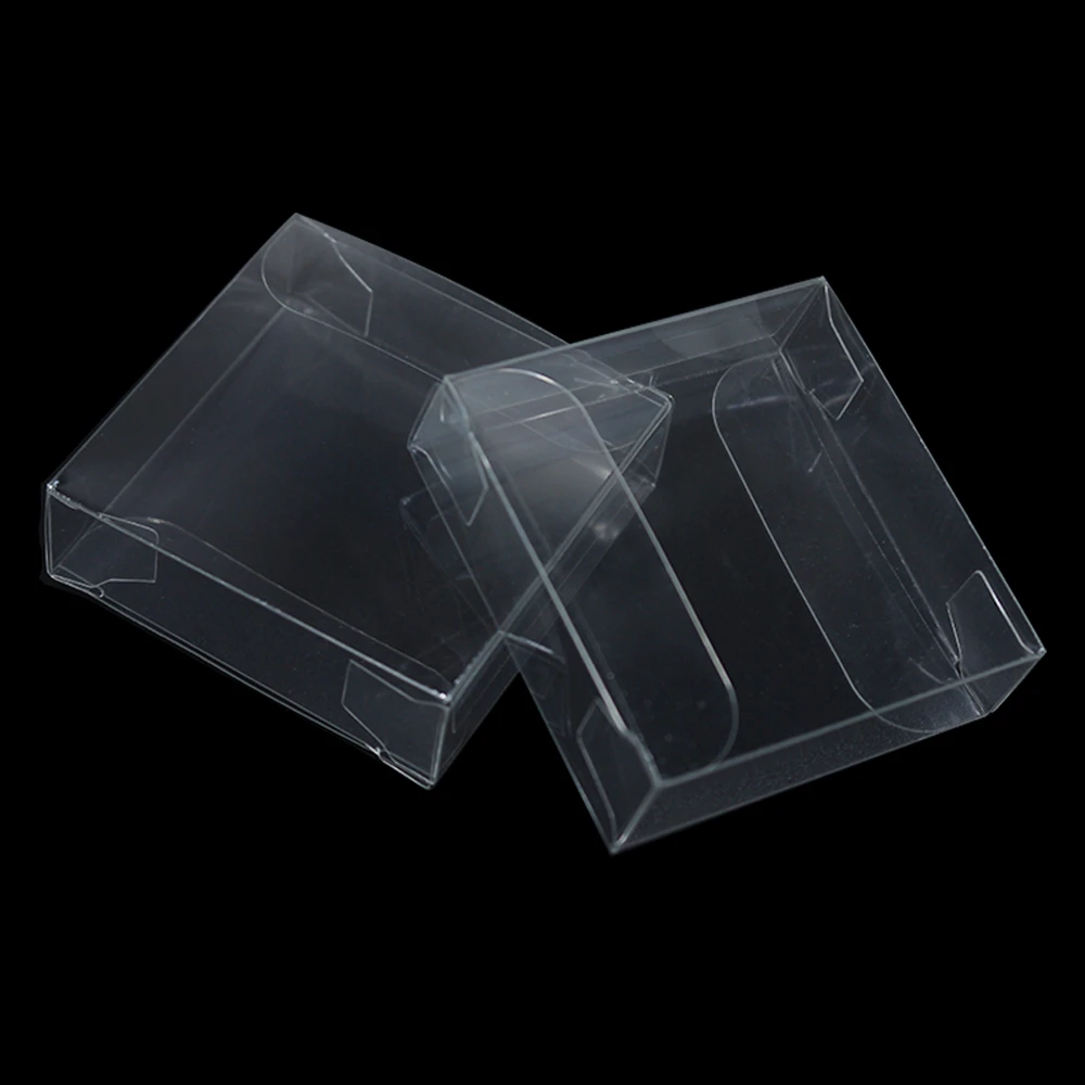 

50Pcs PVC Clear Party Event Supply Packaging Box Wedding DIY Crafts Toys Packing Transparent Box Candy Snack Chocolate Pack Box