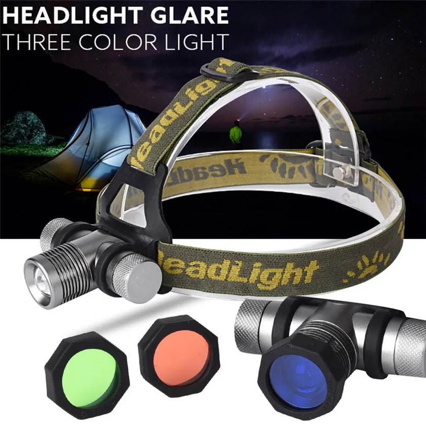 High Quality 3 Lampshade CREE XM L XML Q LED Headlamp Headlight flashlight head light lamp