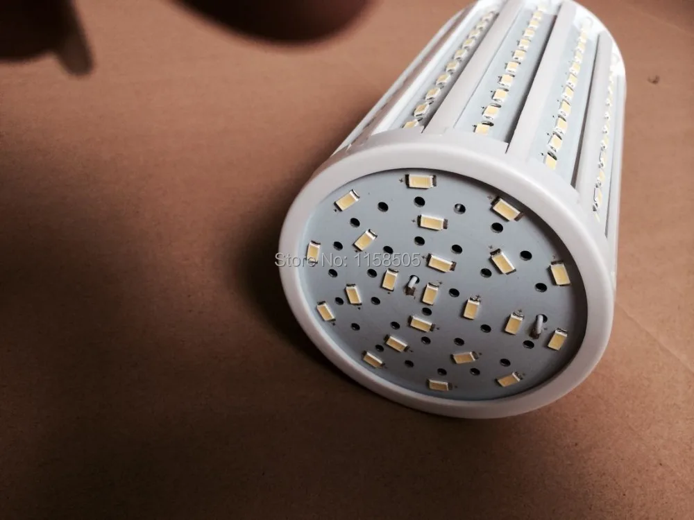 Высокая яркость 55 Вт Светодиодная лампа E40 176 SMD 5730 AC110/220 V теплый белый холодный 1