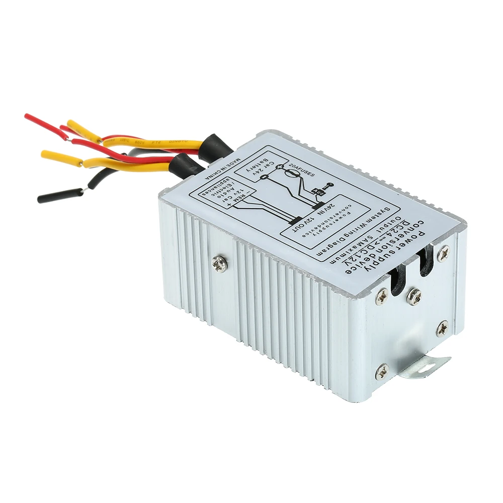 

Power Inverter 24V to 12V DC-DC Car Power Supply Inverter Converter Conversion Device 30A