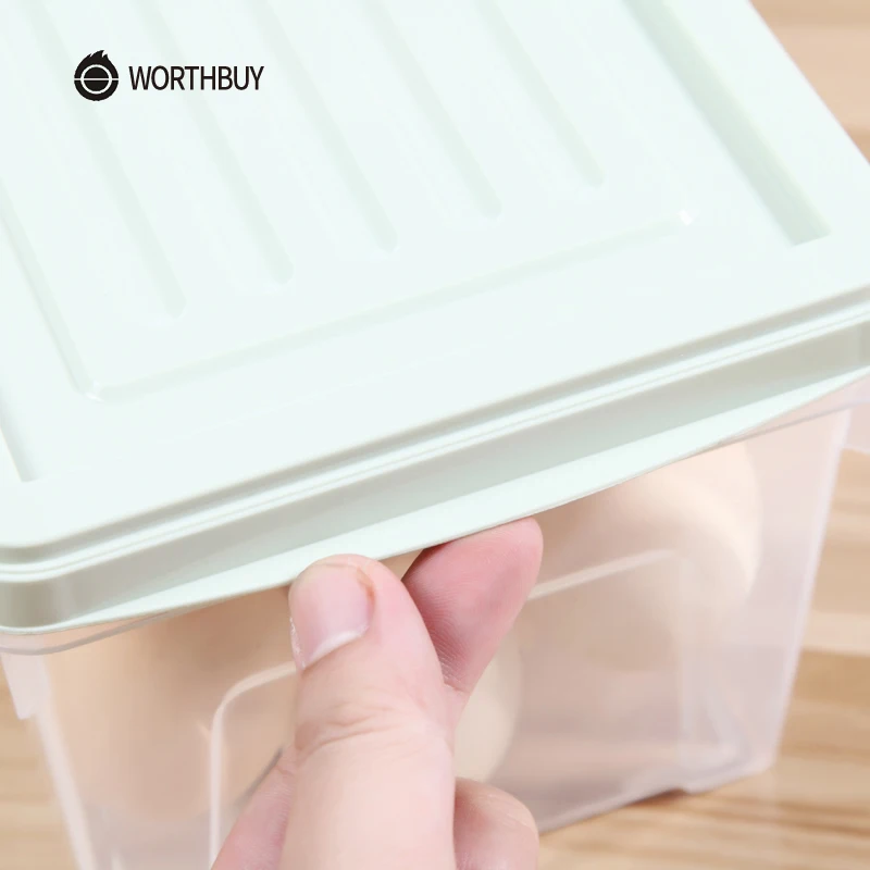 WORTHBUY органайзер для холодильника BPA БЕСПЛАТНО пластиковый контейнер хранения