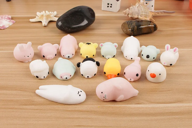 Милый Mochi Сжимаемый TPR Кот исцеляющее удовольствие дети Kawaii сжимаемая Игрушка