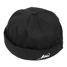 Унисекс Docker Матросская Байкерская кепка мужская Регулируемая Повседневная безрукавка череп петля Beanie шляпа твердая Женская Harajuku Весна хип хоп шапки