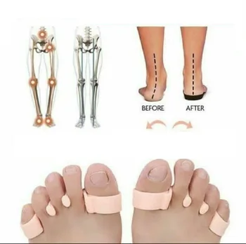 

1 Pair Toe Separators Bunion Elastic Corrector Straighteners Toe Spacers Bunion Relief to Bunion Hallux Valgus Foot Care Tools