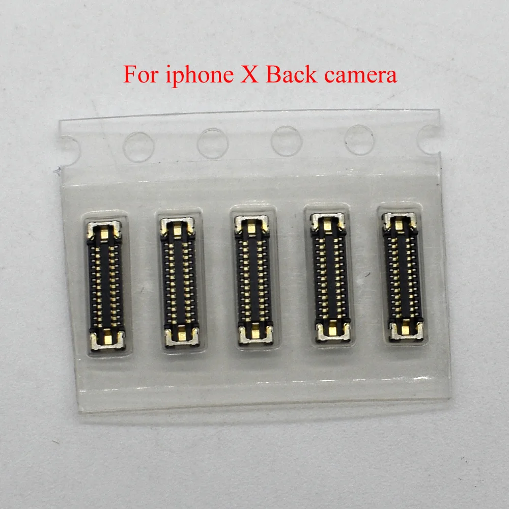 

10pcs/lot Original new rear back main camera FPC connector for iPhone X on motherboard logic board mainboard