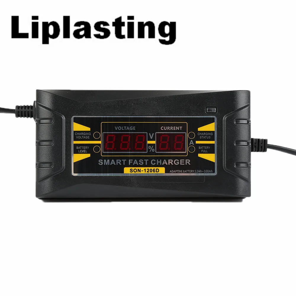 12V 6A Car Charger 110V 240V LED Intelligent Display Electric Car Lead acid font b Battery