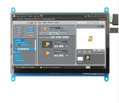  1pcs 7 inch Raspberry Pi 3 Model B+ LCD Display Touch Screen LCD 800*480 HDMI TFT Monitor