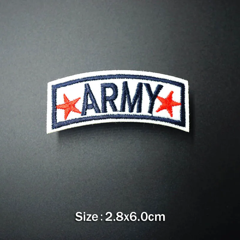 Американская армейская эмблема вышитая нашивка для одежды Железная Аппликация Милая нашивка ткань одежда, обувь, сумки DIY декоративные нашивки - Цвет: S