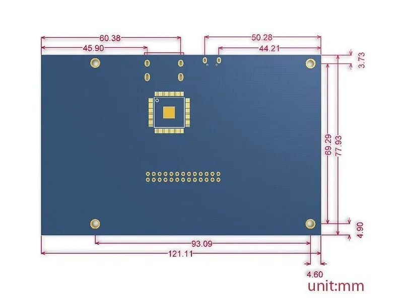 Raspberry Pi 4 Модель B 5-дюймовый ЖК-дисплей модуль " TFT экран HDMI 800x480 с сенсорным экраном для Rpi4