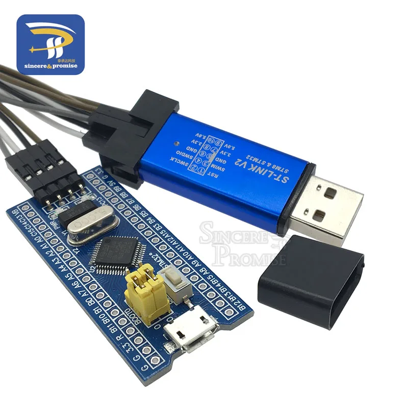 STM32F103C8T6 ARM STM32 минимальная системная макетная плата модуль для Arduino DIY Kit ST-Link V2 Mini STM8 симулятор загрузки - Цвет: Kit