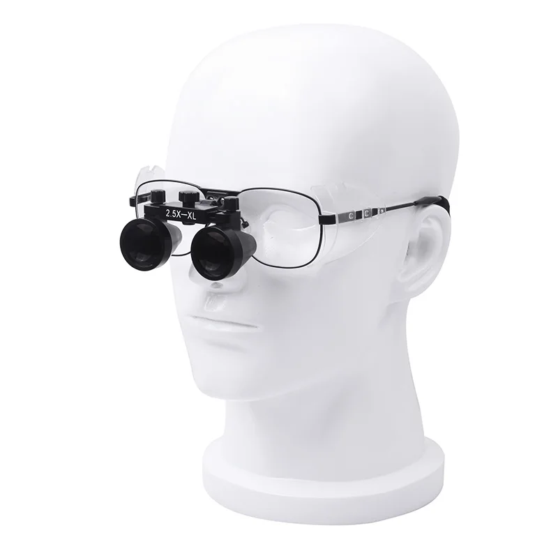  HD Headband Wide Field 2.5X Dental Magnifying Glass Foldable Eye Glasses Orthopedic Dental Surgery 