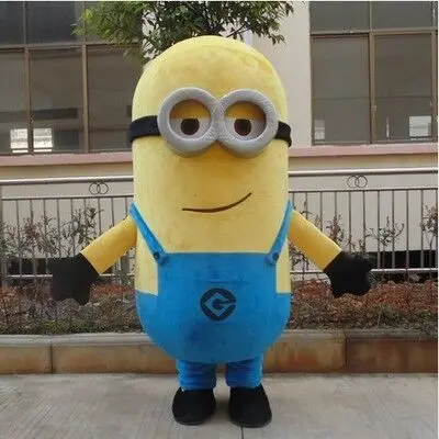 Free Ship 14 Design Halloween Outfit Costumes Suit Despicable Me Minion Mascot Costume For Adults Despicable