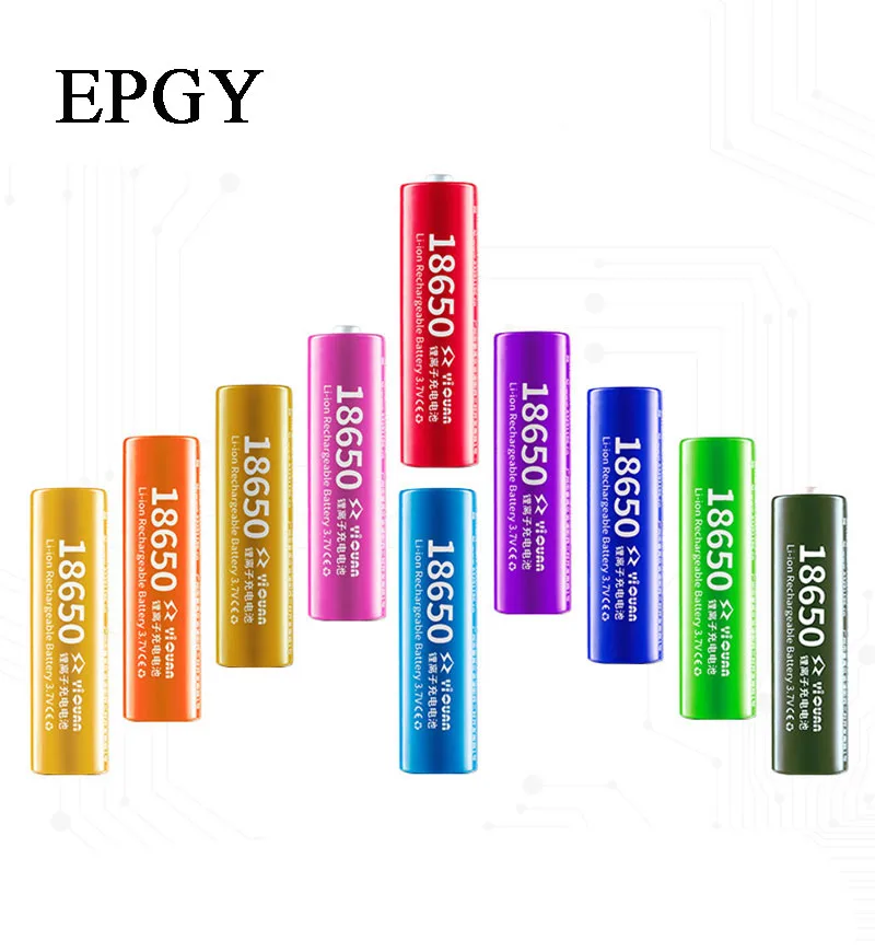EPGY 100% Новый оригинальный 3 7 в 3000 мАч 18650 литиевая аккумуляторная батарея для