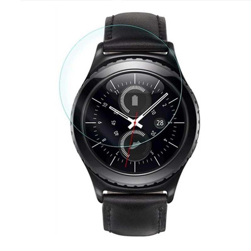 Защитное стекло закаленное 9H для Samsung Gear S3 S4 S2 2 R380 Sport 2.5D Premium|Защитные стёкла и