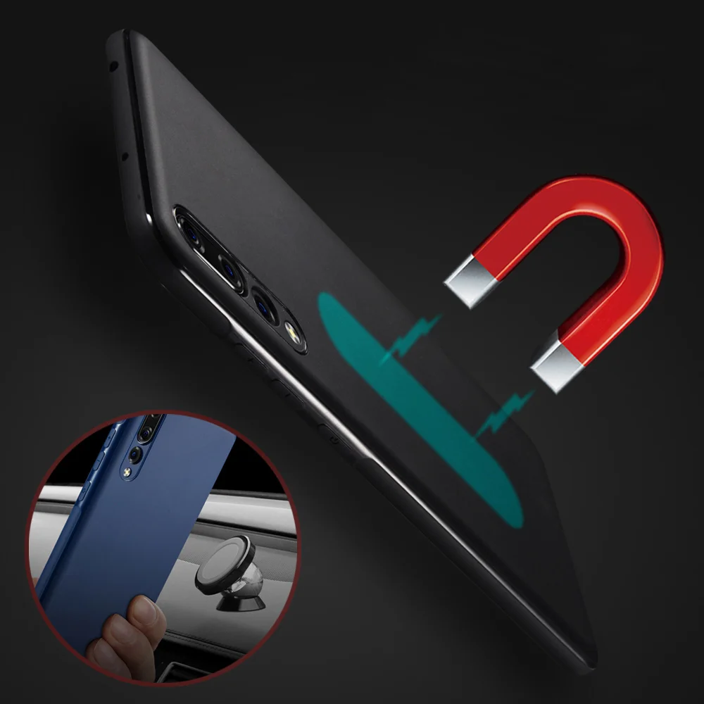 

SULADA Magnetic Case for Huawei P20 Lite Soft Silicone Coque Magnet Cover for Huawei P20 Lite Pro P 20 Phone Case Car Holder