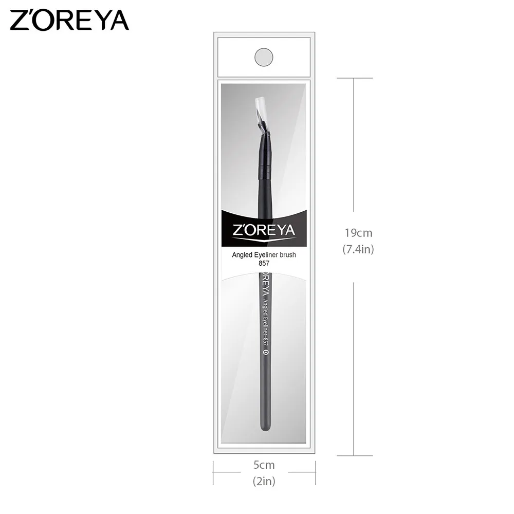 ZOREYA брендовая кисточка для макияжа скошенная Кисть глаз супертонкая косметика