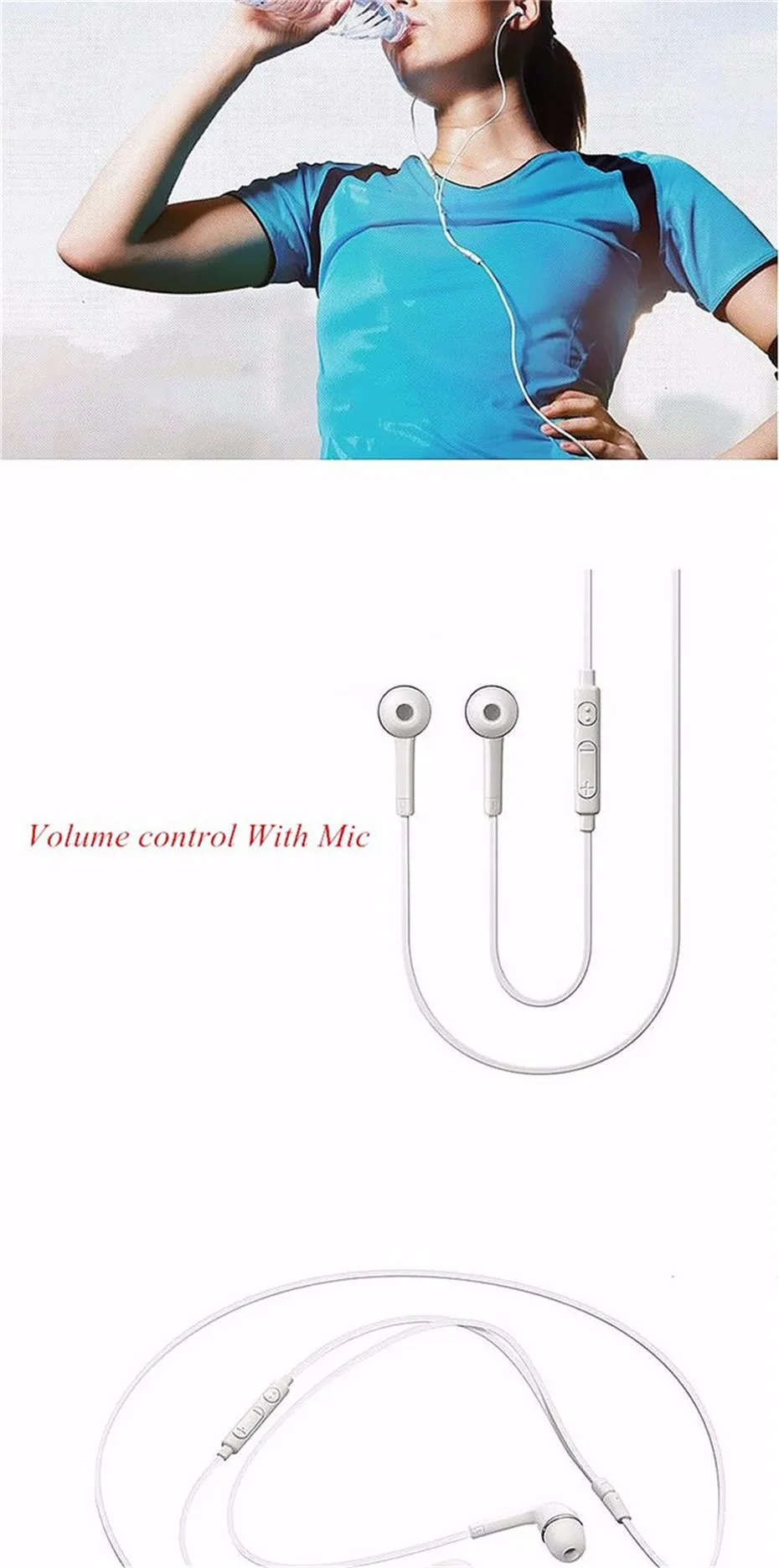 S4 earphones for phone earphone with microphone (2)