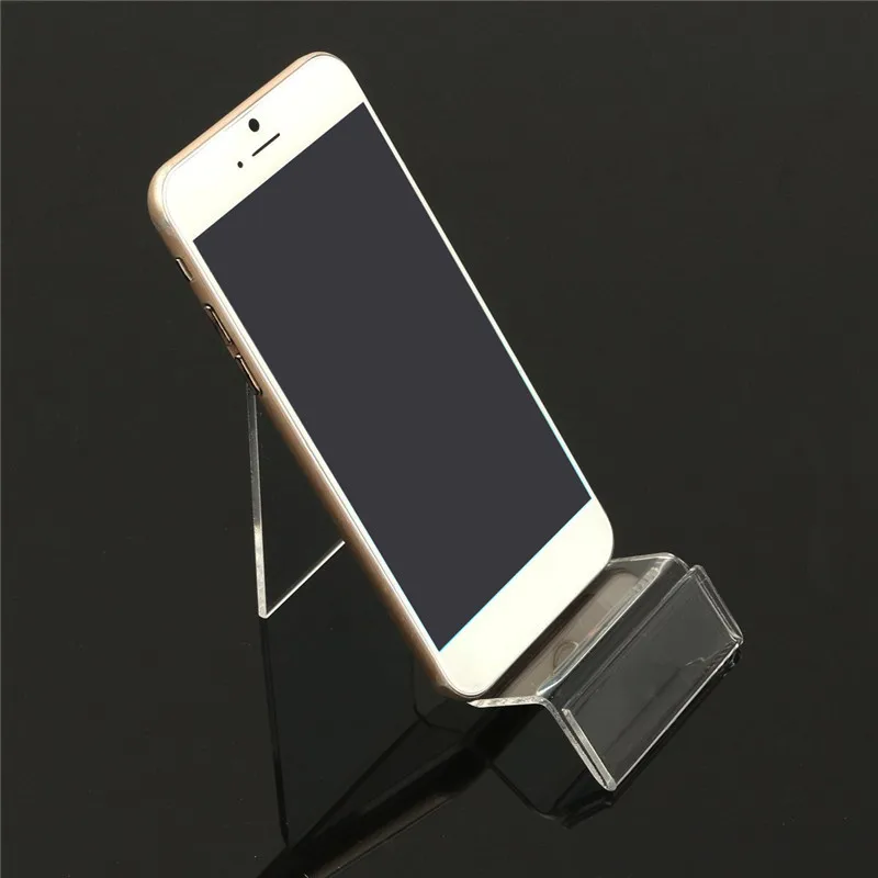Generic 1Pc Transparent Plastic Display Stand Mobile Phone
